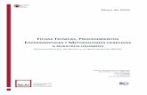 Fichas Técnicas, Procedimientos Experimentales y Metodologías ...