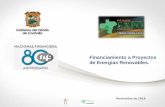 Financiamiento a Proyectos de Energías Renovables