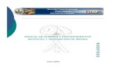 manual de normas y procedimientos registro y adquisición de bienes