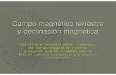 Campo magnético terrestre y declinación magnética