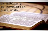 La Biblia y su revelación a mi vida