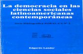 La democracia en las ciencias sociales latinoamericanas ...