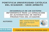 Desarrollo de un sistema informático para la simulación de alternativas de matrices productivas óptimas del Ecuador