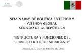 estructura y funciones del servicio exterior mexicano