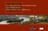 La descripción e interpretación del Paisaje en Paul Vidal de la ...