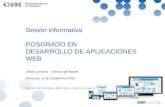 Sesión informativa del Posgrado en Desarrollo de aplicaciones web