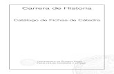 Catálogo de fichas de cátedra de la carrera de Historia
