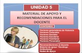 Unidad 5 Material de apoyo y recomendaciones para el docente.