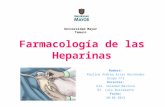 Farmacología de las heparinas