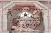 Memoria Curso Académico 2015/2016