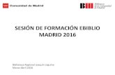 Sesión de formación eBiblio Madrid marzo abril 2016