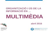 Organització i ús de la informació en multimedia