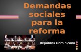 Demandas sociales para la reforma (República Dominicana)