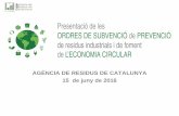 Informació sobre la subvenció de foment de l'economia circular
