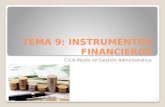 Tema 9 Instrumentos financieros