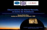 Observatorio de Sierra Nevada, el techo de Andalucía. Jornadas sobre Calidad del Cielo
