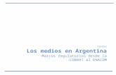 Historia de la legislación de medios en Argentina