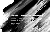 Flores y paisajes urbanos