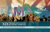Resumen de méritos de la modalidad Comunicación Ambiental en el XIX Premio Andalucía de Medio Ambiente