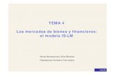 TEMA 4 Los mercados de bienes y financieros: el modelo IS-LM
