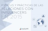 Estatus y prácticas de las Relaciones con Influencers en 2015