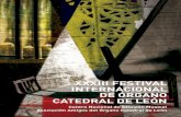 XXXIII FestIval InternacIonal de Órgano catedral de leÓn