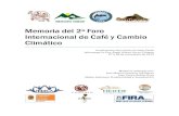 Memoria del 2º Foro Internacional de Café y Cambio Climático