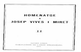 HOMENATGE JOSEP VIVES I MIRET