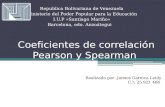 Coeficientes de correlación pearson y sperman