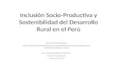 Inclusión Socio-Productiva y Sostenibilidad del Desarrollo Rural en el Perú / Javier Ramírez-Gaston R.