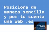 Cómo Posicionar una web.es - Wences García