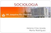 Exposició sociologia HELENA CLÚA I MARTA RODRÍGUEZ. INS JOAQUIMA PLA I FARRERAS