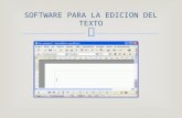 Evaluacion software para la edicion del texto