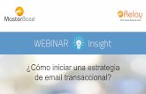 Webinar Insight: ¿Cómo iniciar una estrategia de email transaccional? / Martes 26 de enero 2016