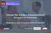 Cluster for Patient Empowerment - Conclusiones del encuentro del 25 de noviembre