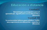 Diapositiva de educ. a distancia Unidad V y VI