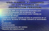 Uso y manejo y cuidados de equipos de proteccion personal