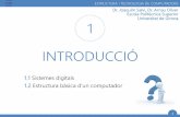 Tema 1 Introducció a l'Estructura i a la Tecnologia de Computadors