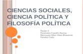 Ciencias sociales. ciencias politicas y filosofia politica
