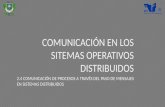 U2 SO I I distribuidos (COMUNICACION EN LOS SISTEMAS OPERATIVOS DISTRIBUIDOS.)