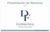 Presentación de Servicios 2016 DF Patrimonial