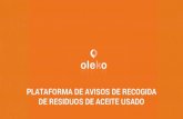 Öleko, Plataforma de Avisos de Recogida de Residuos de Aceite Usado. Oleko. Jornada "Residuos 3.0. Nuevos modelos en la gestión de residuos en España"
