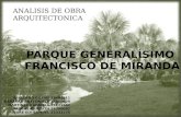 parque generalísimo Francisco de Miranda