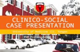 Clinico social case Presentation