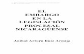 El Embargo en la Legislación Procesal Nicraguense, Anibal Ruiz, Armijo