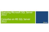 Consultas en MS SQL Server 2012