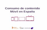 Estudio Consumo de contenido Móvil en España