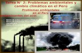 Problemas ambientales y cambio climatico en el Perú