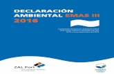Declaració ambiental EMAS 2016 - ZAL Port