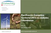 Planificación Energética Territorial (PET) en ciudades Colombianas